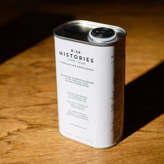 8:26 Histories Natives Olivenöl extra 500 ml Premium Edition