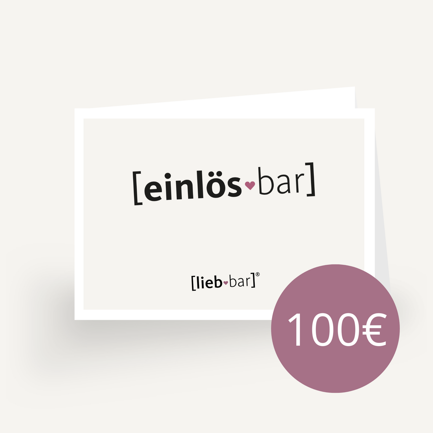 einlös-bar Wertgutschein